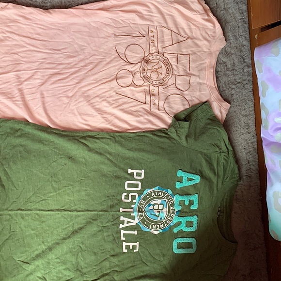 2 womens Aeropostale shirts, size M - Picture 1 of 5